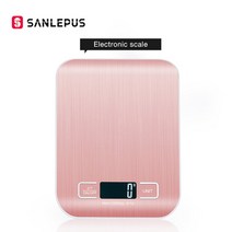 디지털 주방 저울 10kg/1g 스테인레스 스틸 LCD 전자 음식 다이어트 우편 균형 측정 도구 무게 천칭 자리, Pink, 10Kg, CHINA