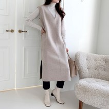 리엘라 아메론 브이넥 레이어드 롱 원피스-NB1729K1A