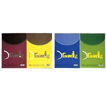 PGM*^몰아트앤디자인 드로잉 스케치북 4절 200g 15매 그림 수채 아이디어 화방 준비물 화방용 크로키^^췤pgm, a^^옵션없슴
