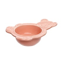 킨더부 곰돌이 도자기 시리얼볼 요거트볼, 핑크