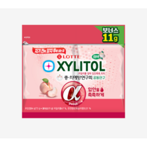 자일리톨 알파 입안촉촉 피치리필 84g, 1개