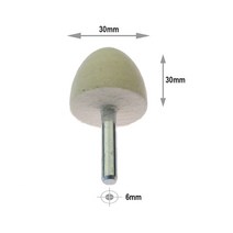 보루방 탁상드릴 1 조각 6mm 샤프트 장착 연마 휠 목공 금속 가공 드릴 용 연삭 헤드, [02] Nylon 50mm