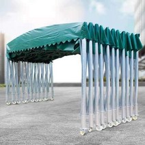 주택주차장 접이식 차양막 비막이 주차캐노피 3x3m, 60파이 3 x3x2.5m 스틸 프레임 녹색천