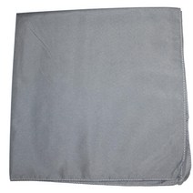 데일리 베이직 플레인 100% 폴리에스터 55.9 x 55.9씨엠 CM(22 22인치) 반다나 10개 팩 블랙., Grey