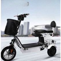 소형 전기자전거 어르신 마트 전동차 노인 전동바이크, 48V (16A 배터리) 55-60km 48V