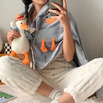 떨샵 오리 무릎담요