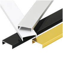 칼라각관 아연 수로관 스틸 U자 사각파이프 각 파이프, XU10 도자기 화이트브라이트 실버 10mm