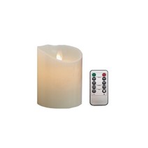 펀앤커스텀 LED 파라핀 리얼 캔들 양초 무드등, 리모컨버전(10cm)-리모컨1개증정