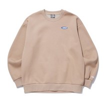 어반에이지 UBNA 서클 로고 오버 맨투맨 베이지 스웨트셔츠