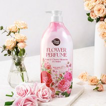 샤워메이트 핑크플라워 퍼퓸 바디워시 900ml