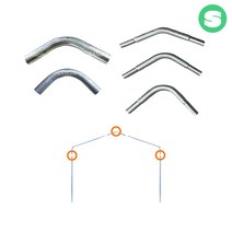 상인농자재 곡부연결봉 (신형) 5개묶음 파이프 연결봉 비닐하우스자재, 곡부연결봉_25mm용_90도(신형_5개묶음), 5개