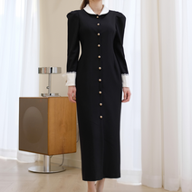 클래시 롱 원피스 (55-88까지) / 하객룩 상견례 돌잔치 엄마 돌 맘 원피스 의상