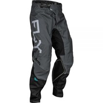Fly Racing 2024 성인용 키네틱 팬츠 딥 퍼플/화이트/하이비스, 42, Charcoal/Black/Blue-iridium