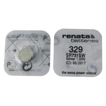 레나타 RENATA 시계배터리 329(SR731SW) - 1알 SILVER 배터리