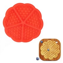 와플 메이커 와플 냄비 철 베이킹 팬 메이커 기계 버블 에그 케이크 오븐 아침 식사 붙지, 02 Silicone Waffle Mold, 02 Silicone Waffle Mold