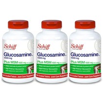 Schiff 글루코사민 Plus MSM 1500mg X3, 1개, 기본