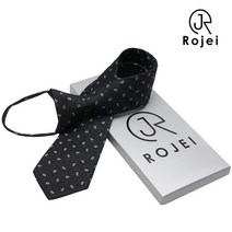 로제이 미니 페이즐리 혼방 자동넥타이 RTK012 BL