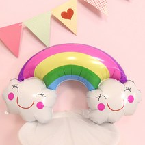[지호] 대형 날씨 은박풍선 / 햇님풍선/무지개풍선/구름풍선/별풍선/달풍선, 대형 스마일 무지개풍선