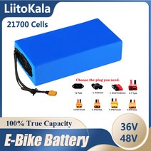 LiitoKala-전기 자전거 배터리 팩 36V 48V 60V 50ah 35ah 20ah 25ah 40ah 30ah 21700 5000mAh, [27] 60V5A charger, 1개