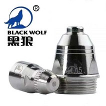 P80 블랙 울프 오리지널 에어 플라즈마 커팅 노즐 팁 전극 CNC 소모품 20 개, 1.3mm, 1.3mm