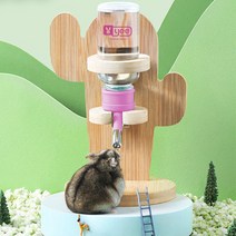 바우마켓 반려동물 선인장 급수기, 핑크, 1개