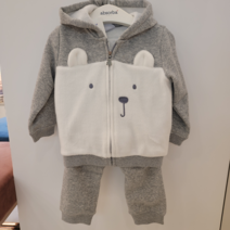 압소바 귀여운 캐릭터 우리아이 빅베어 집업상하복!!선물로도 너무나 좋은~~AU7 512P3.손수건증정!!!