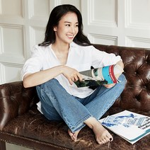 [지오다노] 412934 여 스트레이트 데님(롱기장)