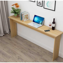 폭 좁은 테이블 쇼파 뒤 긴 슬림 보조 틈새 테이블 책상, 길이120X폭30X높이75(라이트월넛)