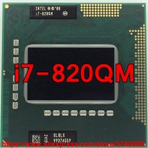 노트북 프로세서 원래 인텔 코어 i7 820qm 1 73ghz i7 840qm 쿼드 코어 i7 820q pga988 slblx 모바일 cpu 노트북 프로세서, 없음