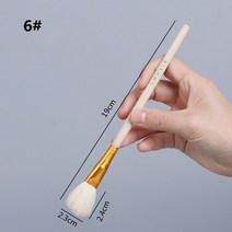 도예도구 도자기재료 도예재료도자기 양모 브러시 세라믹 유약/그림 청소 보습 보완 컬러 색칠 공부 펜 그, 02 No.6 -1pcs