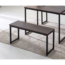 모던시크 철제다리 2인용 벤치 의자(100cm 3컬러) 거실 예쁜 형 평의자 평, 화이트