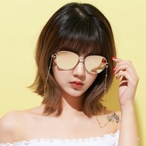 더브릴레 남자 여자 라운드 사각 미러 선글라스