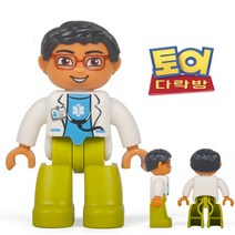 토이다락방 레고 듀플로 호환 동물 사람 공룡 피규어, 사람 17 의사