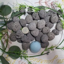 에그스톤 자갈 3kg 화분 어항 꾸미기 마감재 정원 조경 장식돌 멀칭재 라바스톤 왕자갈, 에그스톤 블랙 50~70mm / 3kg