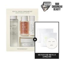 (신세계강남점) 조성아뷰티 리바이탈 에너지 스킨케어 세트 + 어성초 마스크팩 10매 (증정), 1.본품 + 증정품