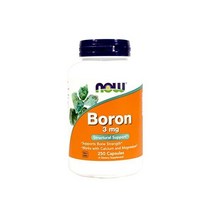 마그네슘 NOW Boron 3 mg 250 Capsules (Pack of 2)