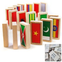 남가커머스 만국기 도미노 원목 세계 블록 쌓기 교구 100P 놀이 완구 블럭 장난감 핀 04956-50964ea, namgac 본상품선택