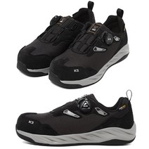 K2 경량안전화 미끄럼방지 다이얼 안전화 작업화 현장화 공장화 4in BK