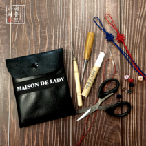 메종드아씨 전통 매듭 공예 도구 6종 세트/파우치 포함, 매듭도구세트