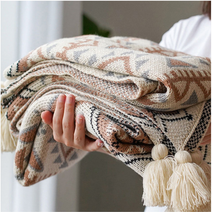 블랭킷 에스닉 테슬 보헤미안 담요 감성 차박 캠핑 테이블 식탁 러그 쇼파 다용도 카페 거실 이불 카페트