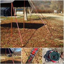 캠핑 웨빙 스트랩 길이 조절 타프 설치 튼튼한 고정 텐트 밴드, 1-타프웨빙끈-보조3M
