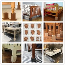 오목 원목 가구받침 고블록 범용 캐비닛 소파발 받침대 다리받침 고탁자 발증가 가구리폼-10519, 단일옵션, 09.가로 10cm 홈통 세로 2c