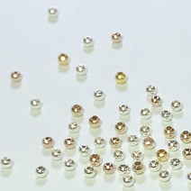 [비즈엔케이] 925실버 은볼 2mm 실버볼 은볼재료 DIY 비즈재료, 1개, 로즈골드(2MM)1알