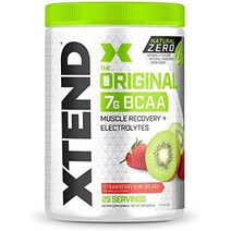 단백질 xtend 내츄럴 제로 bcaa 파우더 스트로베리 키위 스플래쉬 | 인공 감미료, 13온스(1팩), 딸기 키위 스플래쉬