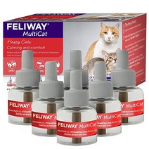 FELIWAY 멀티캣 고양이 디퓨저 리필 6개 팩