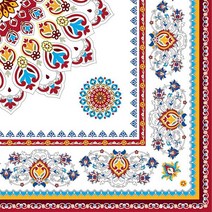 토탈하우스 독일냅킨 디자인냅킨 (보헤미안) 7537 파티용 일러스트 수입냅킨 3겹 20매입, 1개, 20개입