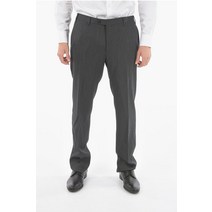 Corneliani BARLEYCORN 울 LEADER JETTED 포켓 NO HEM TROUSERS 825201 8988240 022