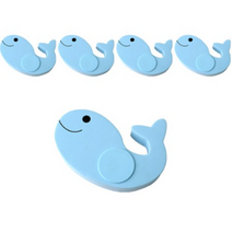 360도 도어쿠션 고래 문닫힘방지, 블루, 10세트