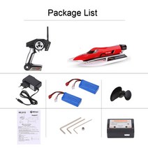 제트보트원격 제어 스피드 보트 충전식 방수 커버 디자인 충돌 방지 보호 Rc 보트 WL915 2.4G, 02 2B