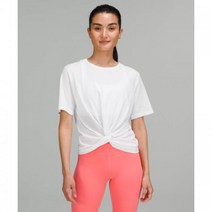 룰루레몬 크레센트 티셔츠 - 화이트 탱크탑 382223